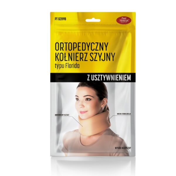 Ortopedyczny kołnierz szyjny typu Florida z usztywnieniem Pani Teresa® Medica PT 0209B