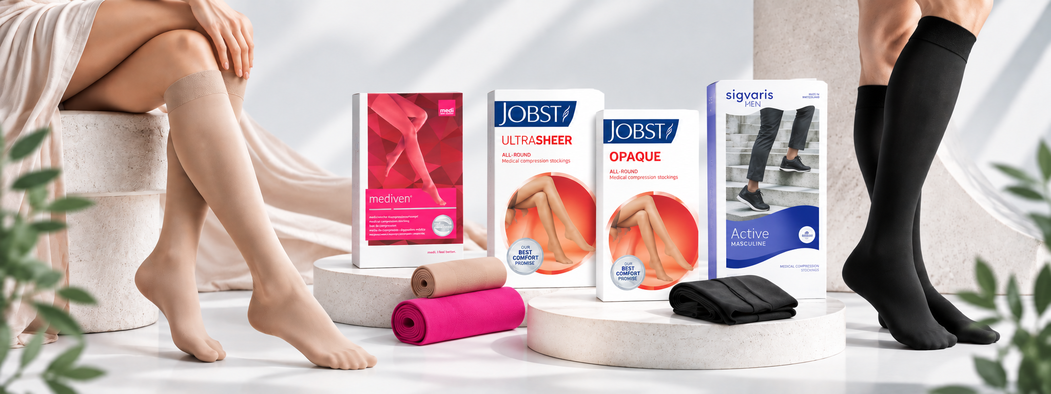 Wyroby kompresyjne: Medi, Sigvaris, Jobst